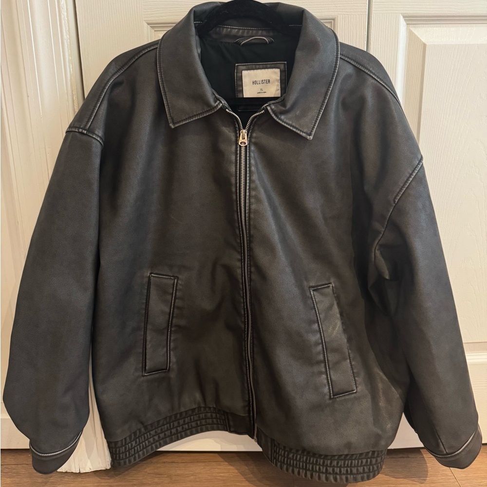 Hollister Leather Jacket